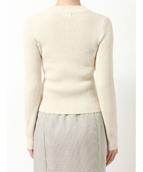 RESEXXY（リゼクシー）の「クルーネックリブニットトップス（ニット/セーター・レディース・ブラック/グレー/アイボリー・FREE）」の22枚目の写真