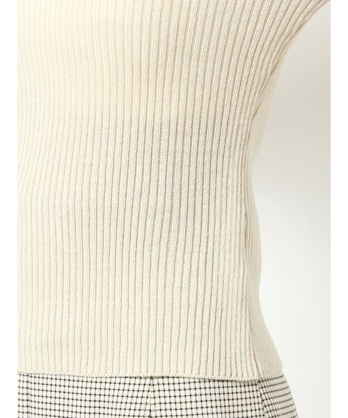 RESEXXY（リゼクシー）の「クルーネックリブニットトップス（ニット/セーター・レディース・ブラック/グレー/アイボリー・FREE）」の19枚目の写真