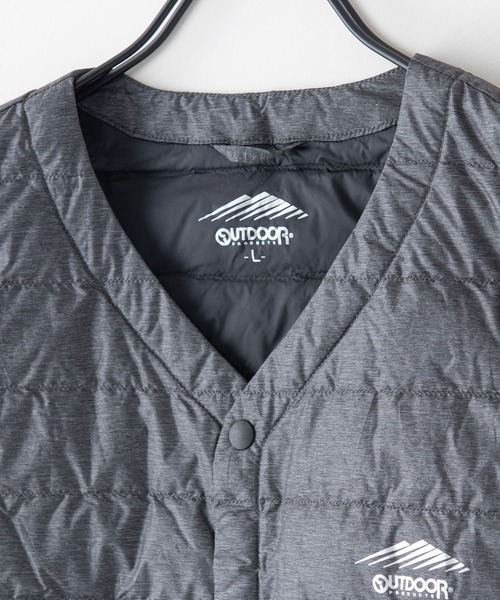 OUTDOOR PRODUCTS（アウトドアプロダクツ）の「【OUTDOOR PRODUCTS/アウトドアプロダクツ】インナーダウンベスト　洗濯可能　撥水　抗菌　防臭　静電防止　防風　透湿機能　パッカブル仕様（ダウンベスト・メンズ・チャコールグレー/ブラック・LARGE/MEDIUM/X-LARGE）」の5枚目の写真