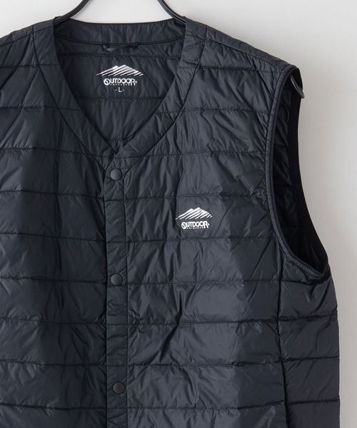 OUTDOOR PRODUCTS（アウトドアプロダクツ）の「【OUTDOOR PRODUCTS/アウトドアプロダクツ】インナーダウンベスト　洗濯可能　撥水　抗菌　防臭　静電防止　防風　透湿機能　パッカブル仕様（ダウンベスト・メンズ・チャコールグレー/ブラック・LARGE/MEDIUM/X-LARGE）」の21枚目の写真