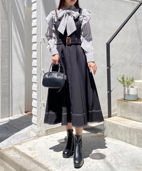 one way（ワンウェイ）の「ラッフルスリーブリボンボウタイブラウス