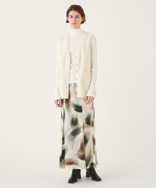 グラスファースパークプリント マーメイドマキシスカート DES PRES DES PRES（デ・プレ）の「グラスファースパークプリント マーメイド