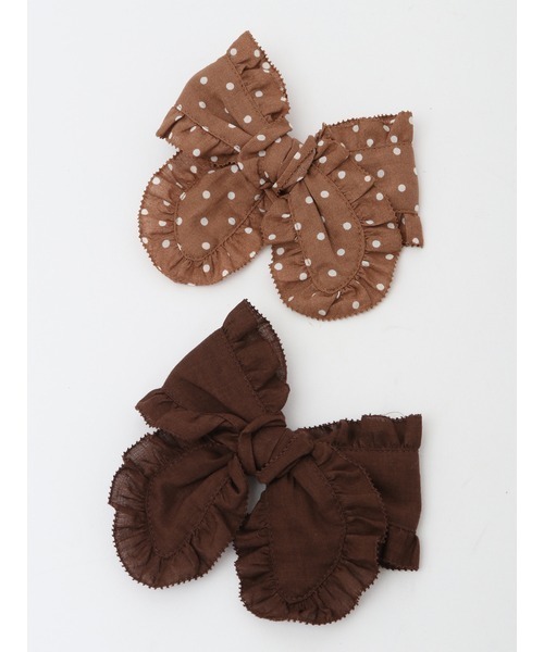 PINK HOUSE（ピンクハウス）の「水玉プリント＆無地リボン