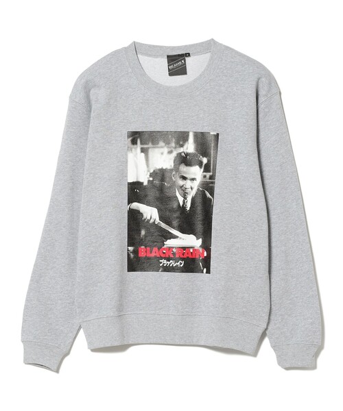 BEAMS T(ビームスティー)の「BEAMS T / BLACK RAIN クルーネック スウェット(スウェット・メンズ・グレー/ブラック・MEDIUM/SMALL/LARGE/X-LARGE)」の3枚目の写真