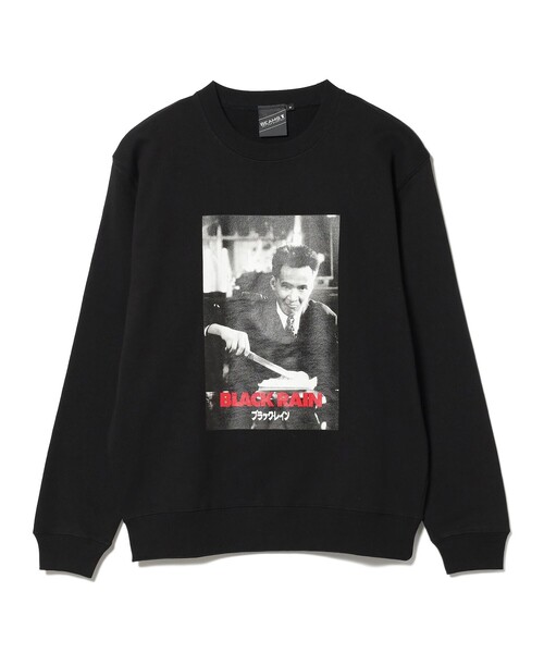 BEAMS T(ビームスティー)の「BEAMS T / BLACK RAIN クルーネック スウェット(スウェット・メンズ・グレー/ブラック・MEDIUM/SMALL/LARGE/X-LARGE)」の8枚目の写真