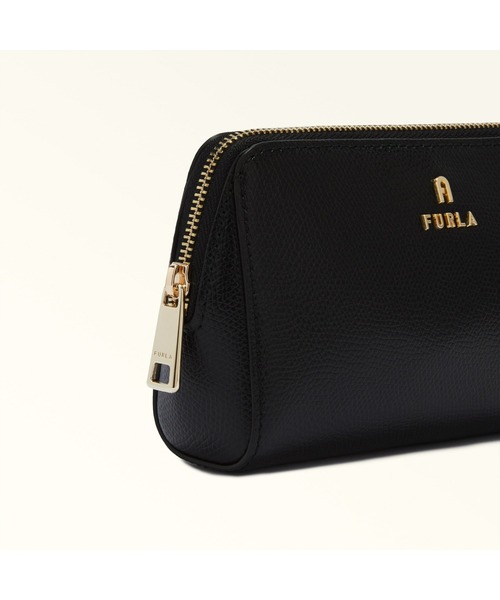 FURLA（フルラ）の「フルラ カメリア コスメケースM（ポーチ・レディース・ブラック・ONE SIZE）」の6枚目の写真