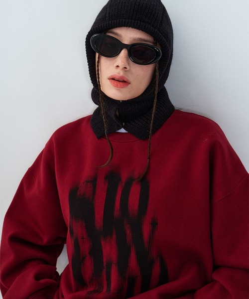 【セール】【UNISEX】SLOW ACID／BLURRYLOGOプルオーバー（ウラケ） 2978905（スウェット）｜SLOWACID（スローアシッド）