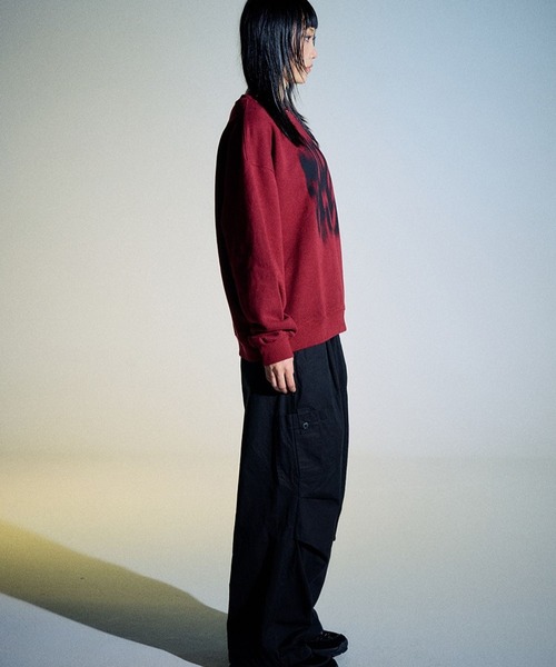 【セール】【UNISEX】SLOW ACID／BLURRYLOGOプルオーバー（ウラケ） 2978905（スウェット）｜SLOWACID（スローアシッド）