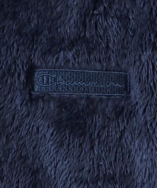 Champion（チャンピオン）の「Champion/チャンピオン Sherpa Fleece Zip Hooded Jacket/シェルパフリース ロゴ ワンポイント刺繍 ジップアップパーカー/ボアジャケット/ブルゾン レディース（ブルゾン・レディース・ネイビー/ブラック/オフホワイト/ブルー・M/L）」の11枚目の写真