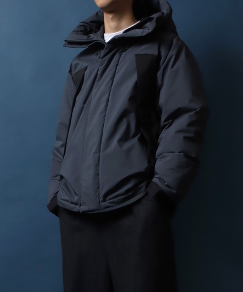 【セール】ALLWEATHER Color Switching Design Fiber Down Jacket/オールウェザー 切替 ファイバーダウンジャケット レディース メンズ 防風 撥水 防花粉 UVガード（ダウンジャケット/コート）｜ANPAS（アンパス）