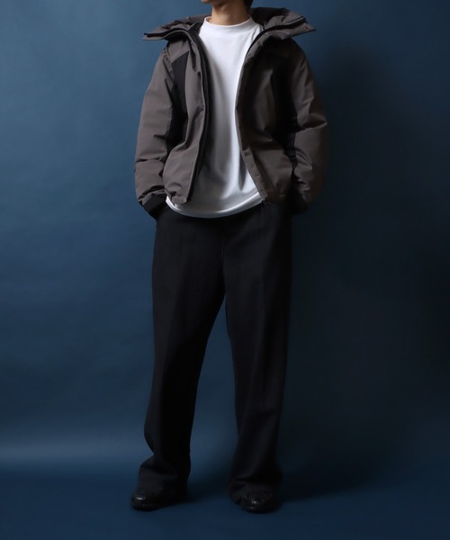 【セール】ALLWEATHER Color Switching Design Fiber Down Jacket/オールウェザー 切替 ファイバーダウンジャケット レディース メンズ 防風 撥水 防花粉 UVガード（ダウンジャケット/コート）｜ANPAS（アンパス）