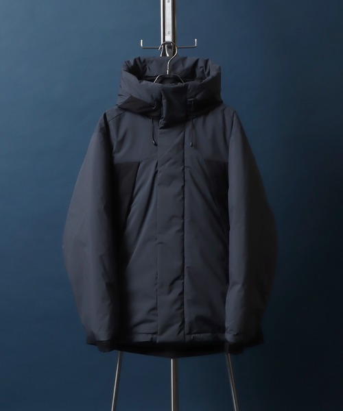 【セール】ALLWEATHER Color Switching Design Fiber Down Jacket/オールウェザー 切替 ファイバーダウンジャケット レディース メンズ 防風 撥水 防花粉 UVガード（ダウンジャケット/コート）｜ANPAS（アンパス）