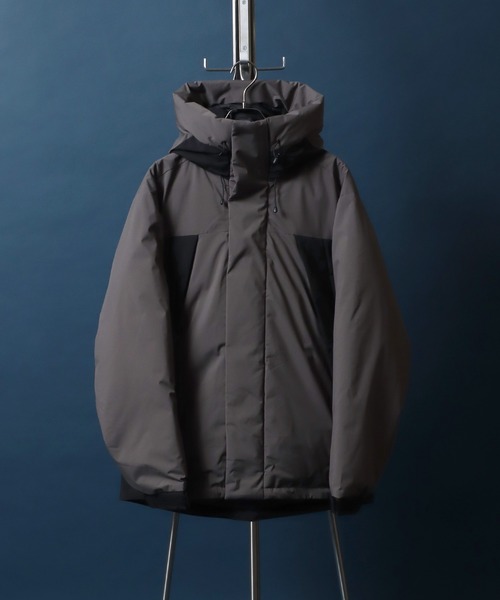 【セール】ALLWEATHER Color Switching Design Fiber Down Jacket/オールウェザー 切替 ファイバーダウンジャケット レディース メンズ 防風 撥水 防花粉 UVガード（ダウンジャケット/コート）｜ANPAS（アンパス）