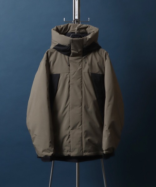 【セール】ALLWEATHER Color Switching Design Fiber Down Jacket/オールウェザー 切替 ファイバーダウンジャケット レディース メンズ 防風 撥水 防花粉 UVガード（ダウンジャケット/コート）｜ANPAS（アンパス）