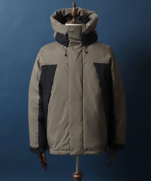 【セール】ALLWEATHER Color Switching Design Fiber Down Jacket/オールウェザー 切替 ファイバーダウンジャケット レディース メンズ 防風 撥水 防花粉 UVガード（ダウンジャケット/コート）｜ANPAS（アンパス）