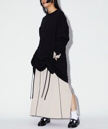 Firsthand | Firsthand/ファーストハンド オーガニックコットン裏毛ドロストシャーリングチュニック(チュニック)