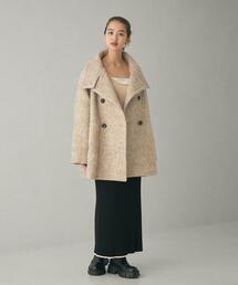 ＜EMMEL REFINES＞エメル リファインズ　ダブルボタン ボアコート EMMEL REFINES＞エメル リファインズ ダブルボタン ボアコート