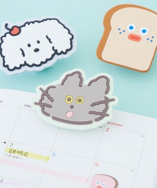 Brunch Brother（ブランチブラザー）の「ブランチブラザー マークス  ラバークリップ（ステーショナリー・レディース・グレー/ブラウン系その他/ホワイト/ベージュ系その他/アイボリー/グレー系その他/イエロー・FREE）」の3枚目の写真