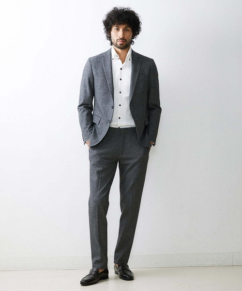 MICHEL KLEIN HOMME (ミッシェルクランオム)の「ウォームスラックスパンツ(スラックス・メンズ・ブラック/グレー・MEDIUM/LARGE/X-LARGE)」の3枚目の写真