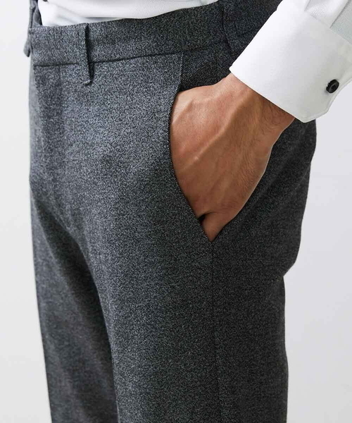 MICHEL KLEIN HOMME (ミッシェルクランオム)の「ウォームスラックスパンツ(スラックス・メンズ・ブラック/グレー・MEDIUM/LARGE/X-LARGE)」の8枚目の写真