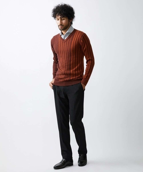 MICHEL KLEIN HOMME (ミッシェルクランオム)の「ウォームスラックスパンツ(スラックス・メンズ・ブラック/グレー・MEDIUM/LARGE/X-LARGE)」の16枚目の写真