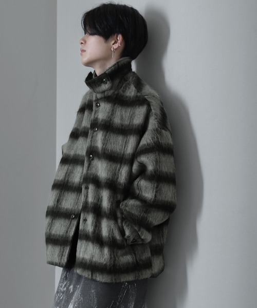 【セール】シャギー チェック オーバーサイズ ブルゾン（ブルゾン）｜Nilway（ニルウェイ）