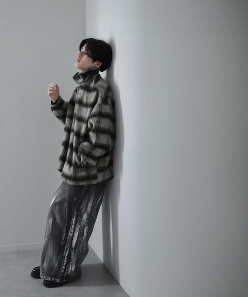 【セール】シャギー チェック オーバーサイズ ブルゾン（ブルゾン）｜Nilway（ニルウェイ）