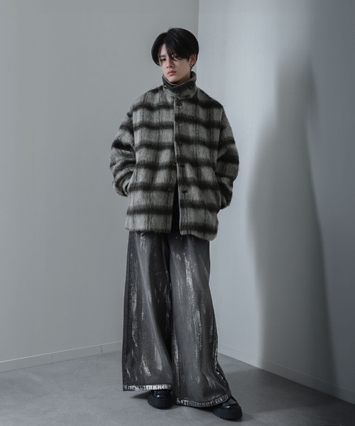 【セール】シャギー チェック オーバーサイズ ブルゾン（ブルゾン）｜Nilway（ニルウェイ）