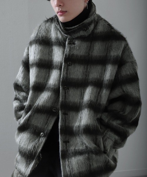 【セール】シャギー チェック オーバーサイズ ブルゾン（ブルゾン）｜Nilway（ニルウェイ）