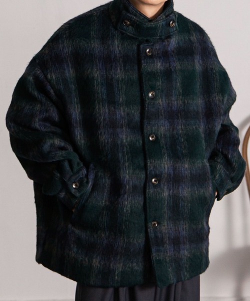 【セール】シャギー チェック オーバーサイズ ブルゾン（ブルゾン）｜Nilway（ニルウェイ）