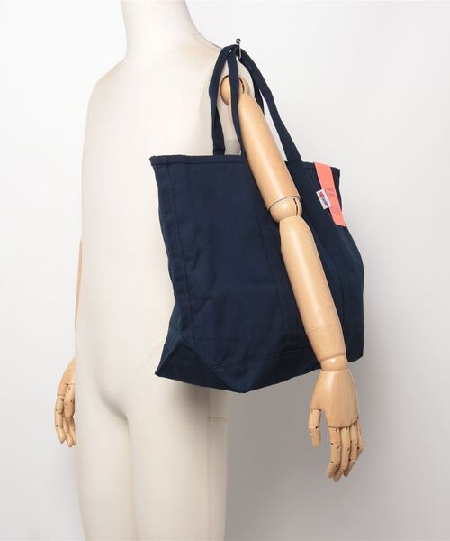 PARROTT CANVAS（パロットキャンバス）の「PARROTT CANVAS GREENVILLE LIGHT TOTE（トートバッグ・メンズ・ネイビー/キナリ・FREE）」の12枚目の写真