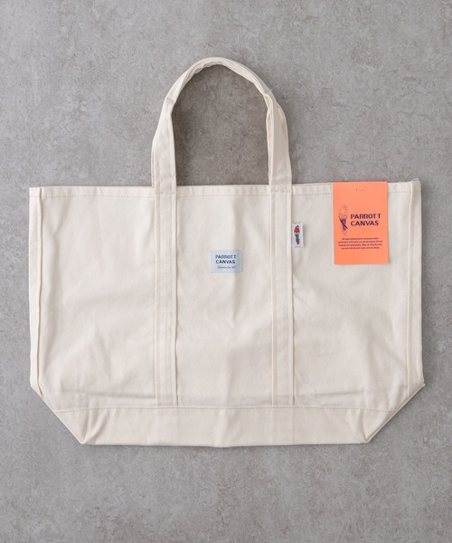 PARROTT CANVAS（パロットキャンバス）の「PARROTT CANVAS GREENVILLE LIGHT TOTE（トートバッグ・メンズ・ネイビー/キナリ・FREE）」の2枚目の写真