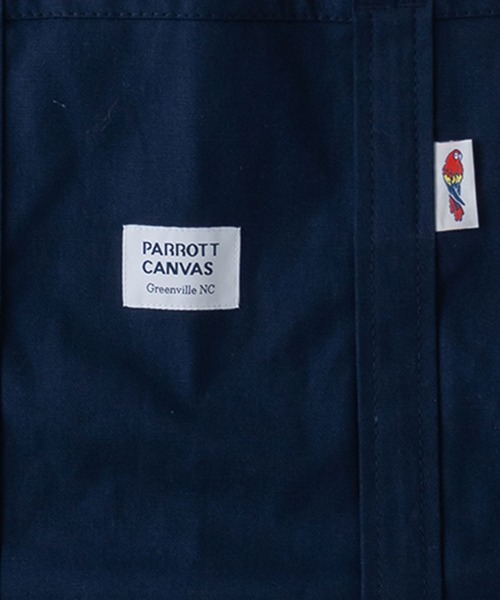 PARROTT CANVAS（パロットキャンバス）の「PARROTT CANVAS GREENVILLE LIGHT TOTE（トートバッグ・メンズ・ネイビー/キナリ・FREE）」の7枚目の写真