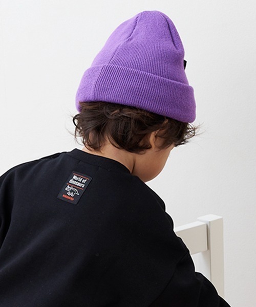 kladskap（クレードスコープ）の「いろいろワッペンニット帽（ニットキャップ/ビーニー・キッズ・ブラック/ブルー/パープル・FREE）」の6枚目の写真