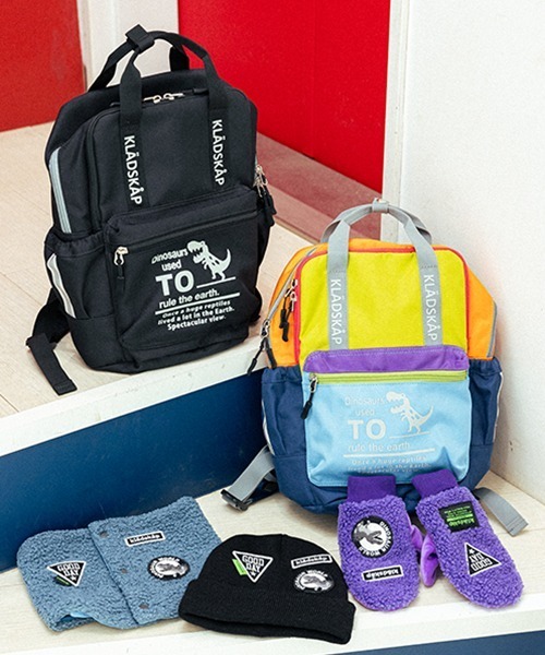 kladskap（クレードスコープ）の「いろいろワッペンニット帽（ニットキャップ/ビーニー・キッズ・ブラック/ブルー/パープル・FREE）」の20枚目の写真