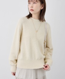 シャギーニットプルオーバー