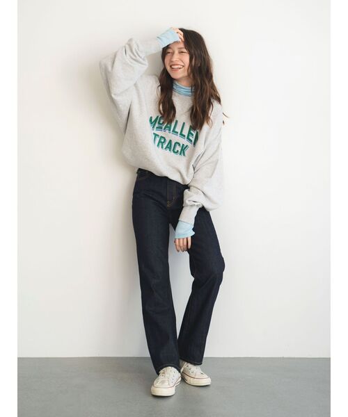 Ungrid（アングリッド）の「ハイネックシアーロングスリーブTee（Tシャツ/カットソー・レディース・ブルー/ブラック/オフホワイト/パープル・FREE）」の13枚目の写真