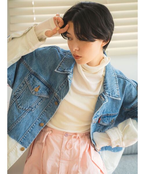 Ungrid（アングリッド）の「ハイネックシアーロングスリーブTee（Tシャツ/カットソー・レディース・ブルー/ブラック/オフホワイト/パープル・FREE）」の14枚目の写真