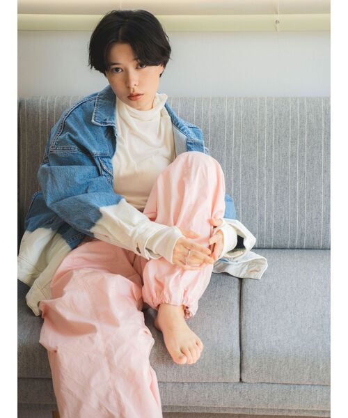 Ungrid（アングリッド）の「ハイネックシアーロングスリーブTee（Tシャツ/カットソー・レディース・ブルー/ブラック/オフホワイト/パープル・FREE）」の18枚目の写真