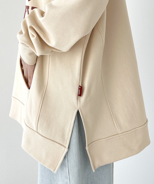 Java（ジャバ）の「《Javaジャバコラボ》コーディネートをぐっと新鮮に。ヴィンテージ風裏毛カレッジパーカー。（パーカー・レディース・アイボリー/チャコールグレー・SMALL/MEDIUM/LARGE/X-LARGE）」の22枚目の写真