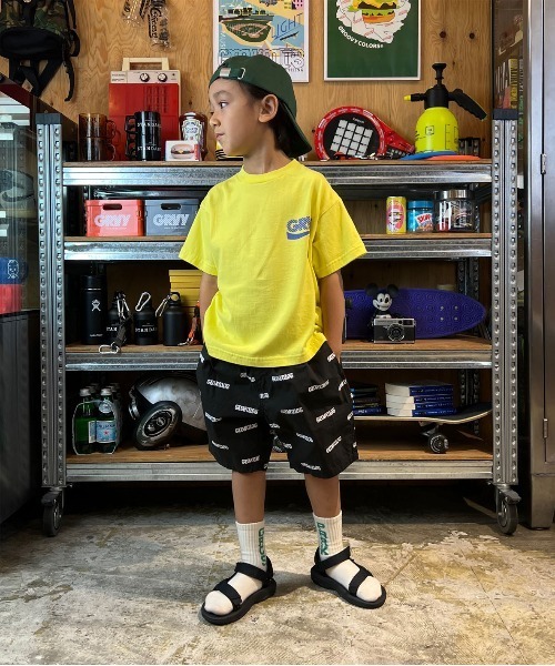 GROOVY COLORS（グルービーカラーズ）の「総柄イージーショートパンツ（その他パンツ・キッズ・ブラック/イエロー/ベージュ・120/110/90/100）」の14枚目の写真