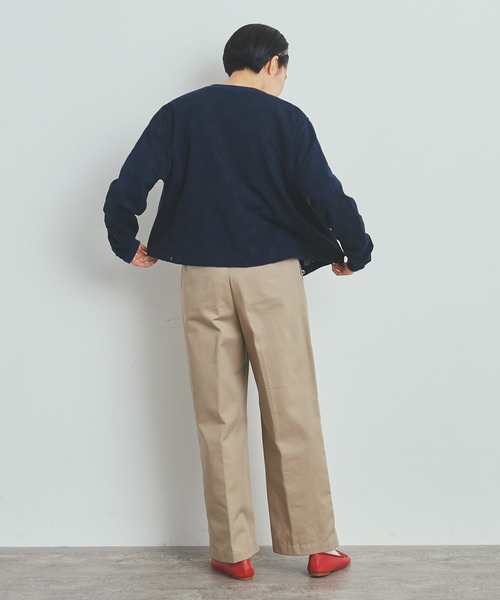 CHILD WOMAN（チャイルドウーマン）の「☆花メッシュジャガード クルーネックショートカーディガン（カーディガン/ボレロ・レディース・ピンク/パープル/ネイビー/アイボリー・FREE）」の16枚目の写真