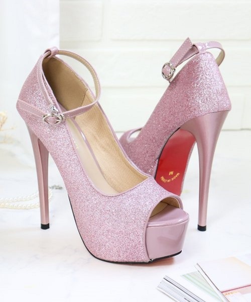 LibertyDoll(リバティードール)の「LibertyDoll/15cm アンクルストラップオープントゥパンプス(1250)(パンプス・レディース・ブラック/シルバー/ピンクゴールド/ゴールド/ピンク・3L/LL/L/S/M/SS)」の2枚目の写真