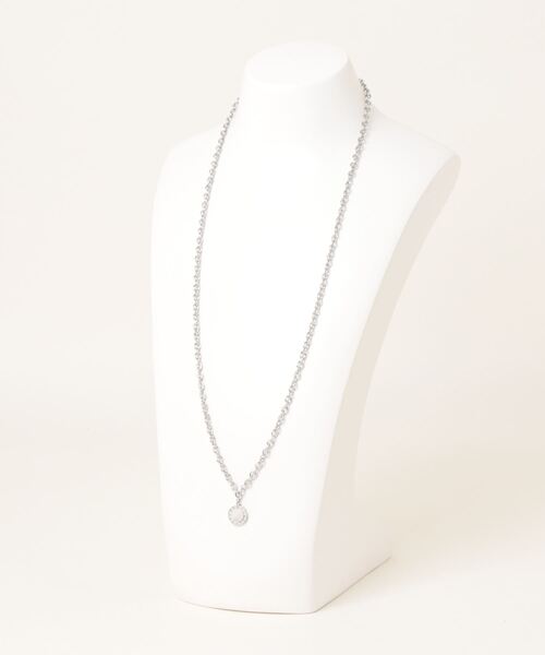 BROTHERHOOD(ブラザーフッド)の「【BROTHERHOOD】スモールサークル ホワイト シェル グリークレター ネックレス「サージカルステンレス 316L」(ネックレス・メンズ・シルバー・FREE)」の6枚目の写真