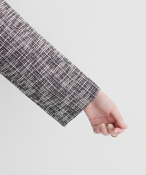 natural couture（ナチュラルクチュール）の「ニットソーツイード2WAYワンピース（ドレス・レディース・ホワイト系その他/ブラック系その他・MEDIUM/LARGE）」の20枚目の写真