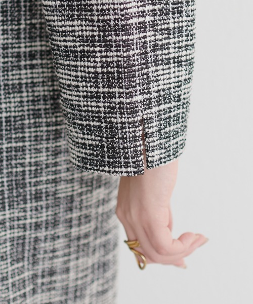 natural couture（ナチュラルクチュール）の「ニットソーツイード2WAYワンピース（ドレス・レディース・ホワイト系その他/ブラック系その他・MEDIUM/LARGE）」の21枚目の写真