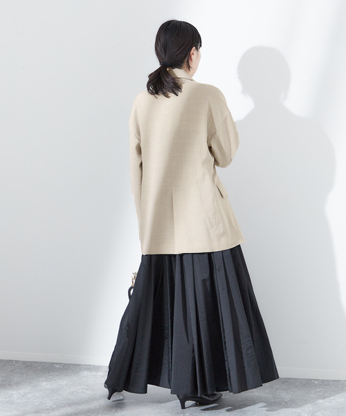 journal standard L'essage（ジャーナルスタンダードレサージュ）の「モスリン テーラージャケット（テーラードジャケット・レディース・ブラック/ベージュ・FREE）」の12枚目の写真