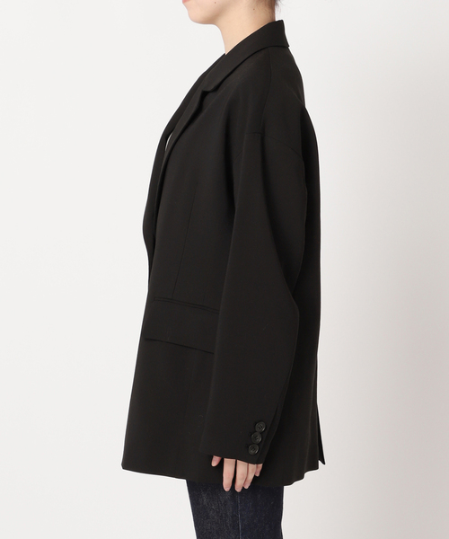 journal standard L'essage（ジャーナルスタンダードレサージュ）の「モスリン テーラージャケット（テーラードジャケット・レディース・ブラック/ベージュ・FREE）」の19枚目の写真