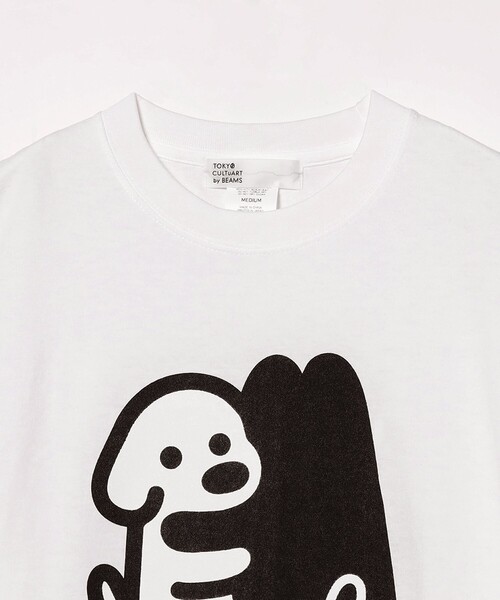 TOKYO CULTUART by BEAMS（トウキョウカルチャートバイビームス）の「matsui / Hug Tee（Tシャツ/カットソー・メンズ・ホワイト・MEDIUM/SMALL/X-LARGE/LARGE）」の3枚目の写真
