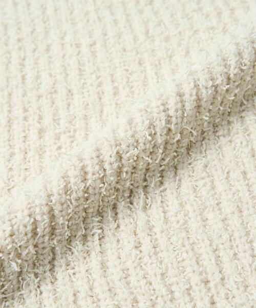 coen(コーエン)の「カールヤーンアゼ編みビスチェ(ニット/セーター・レディース・オフホワイト/ダークグレー/コバルトブルー・FREE)」の12枚目の写真